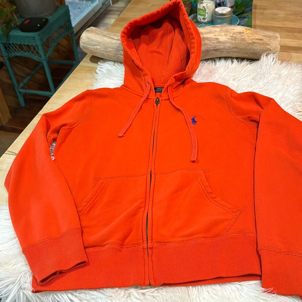 Orange Polo Ralph Lauren hoodie